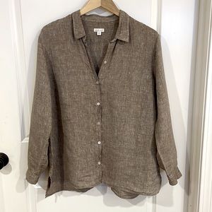 J. Jill love linen essential shirt XL
